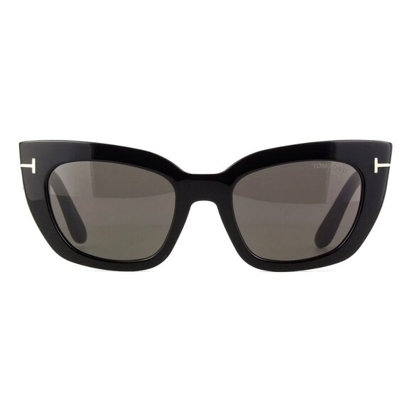 New TOM FORD Athena Black Cat Eye FT1190/S 01A Sunglasses Women - Picture 2 of 4